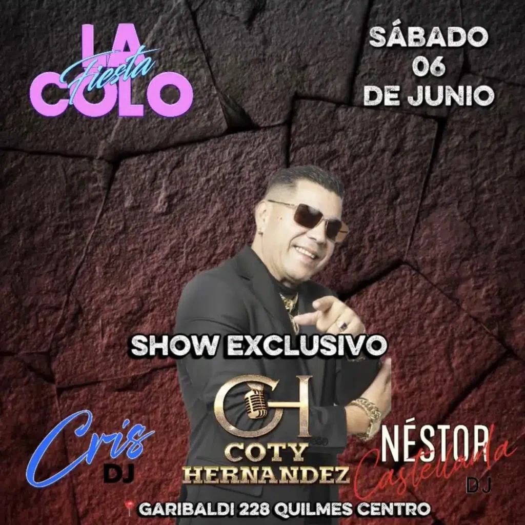 Entradas para FIESTA LA COLO | COTY HERNANDEZ en GARIBALDI 228 | QUILMES - Entrada en Línea