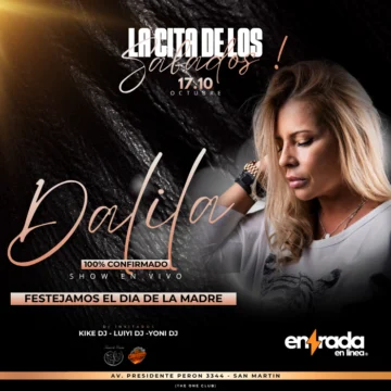Entradas para DALILA - LA CITA DE LOS SABADOS en THE ONE CLUB - Entrada en Línea
